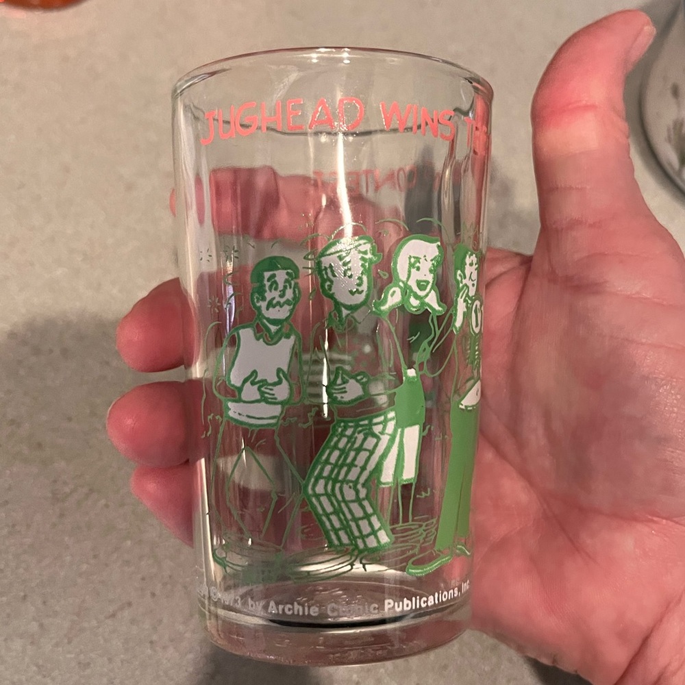 archie comics vintage juice glass